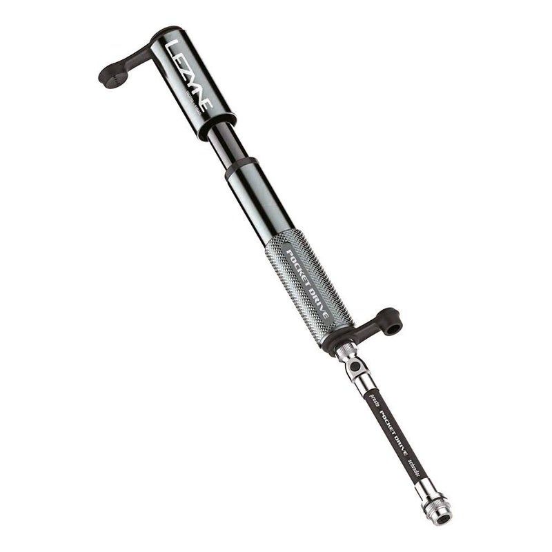 LEZYNE Pocket Drive Bicycle Hand Pump, High Pressure 160 PSI, Presta & Scharader Compatible, Bike Pump (Lite Grey) - Image 3